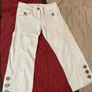 White Crop Pants Size 6